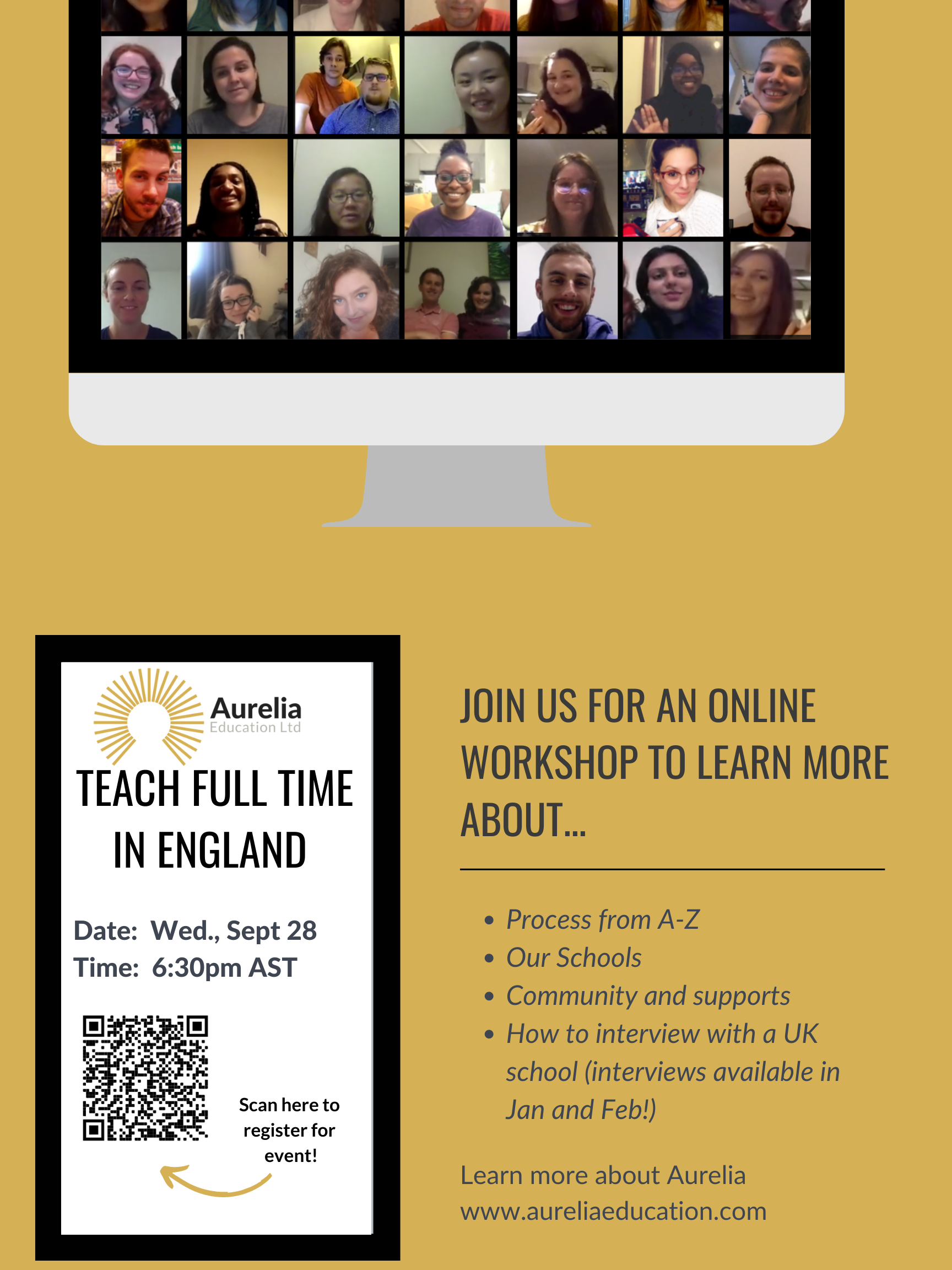 Aurelia Education Ltd. Information Session School of Education